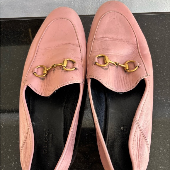 Gucci Brixton Horsebit Leather Loafer Women's Pink 37 - Picture 1 of 6
